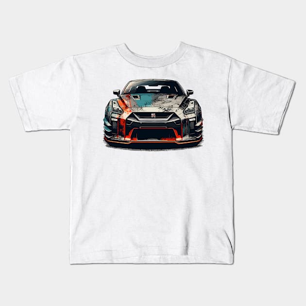 Nissan GT-R Kids T-Shirt by Vehicles-Art